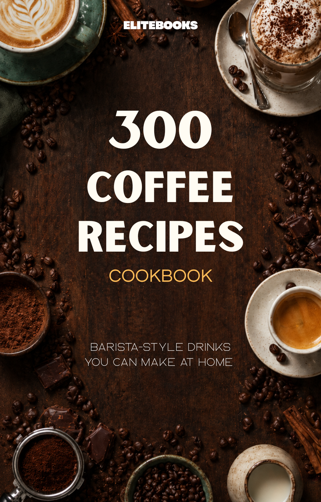 300 Coffee Recipes Cookbook — Barista-Style Drinks You Can Make at Home | Digital Ebook