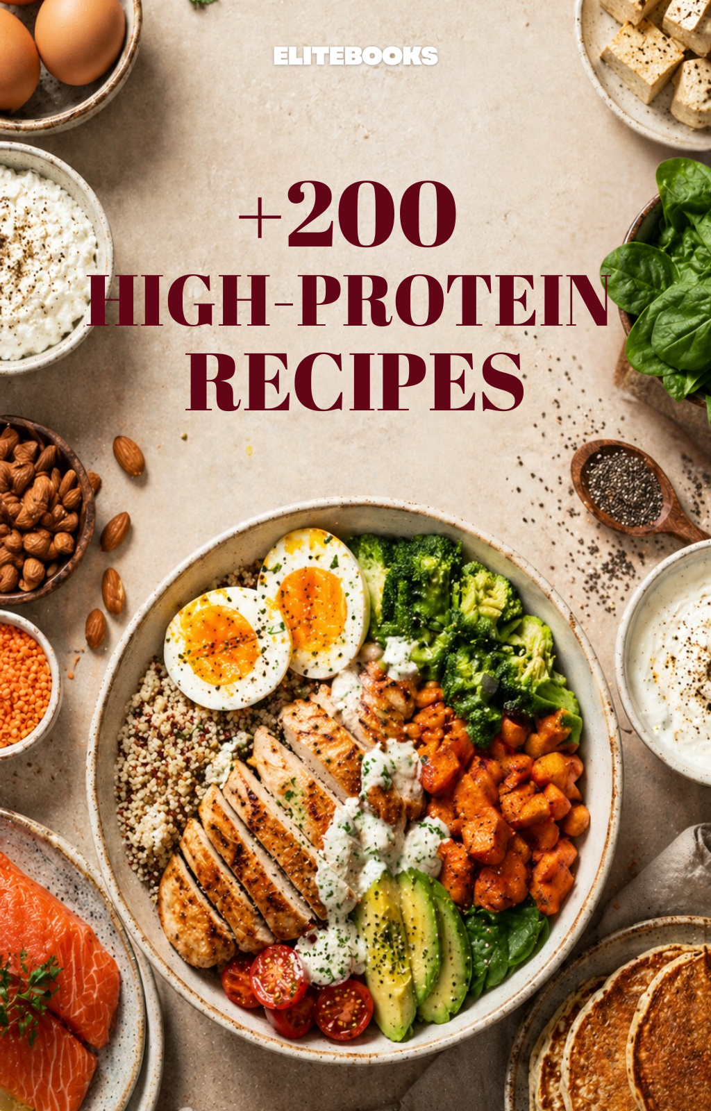 200+ High-Protein Recipes — Digital Recipe Ebook